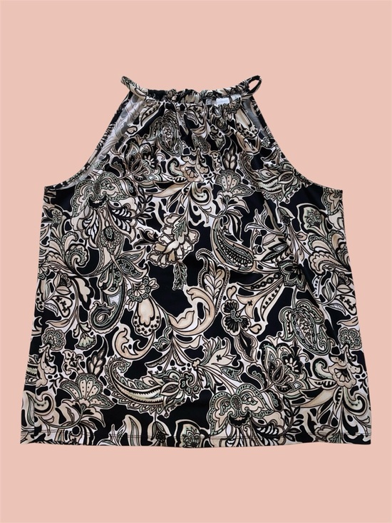 New York & Company Tops - New York & Company dark paisley sleeveless top‎